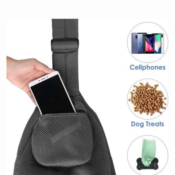 Gray Pet Sling Carrier - Picture 2 of 9